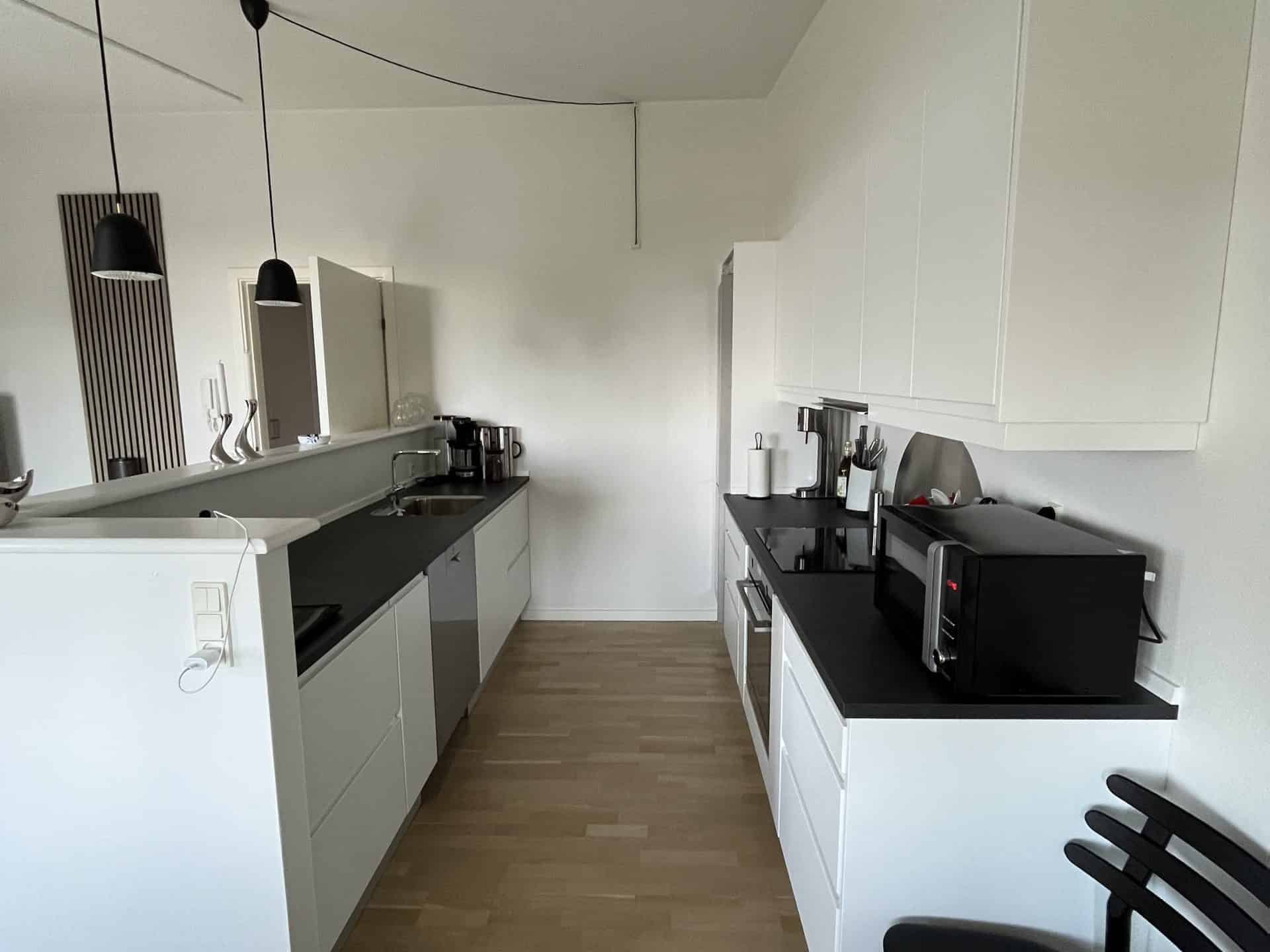 Køkken efter en køkkenrenovering.